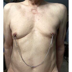 Adjustable Silver Nipple Clamps * Gay Pride Toy*BDSM* Submissive* New in Package